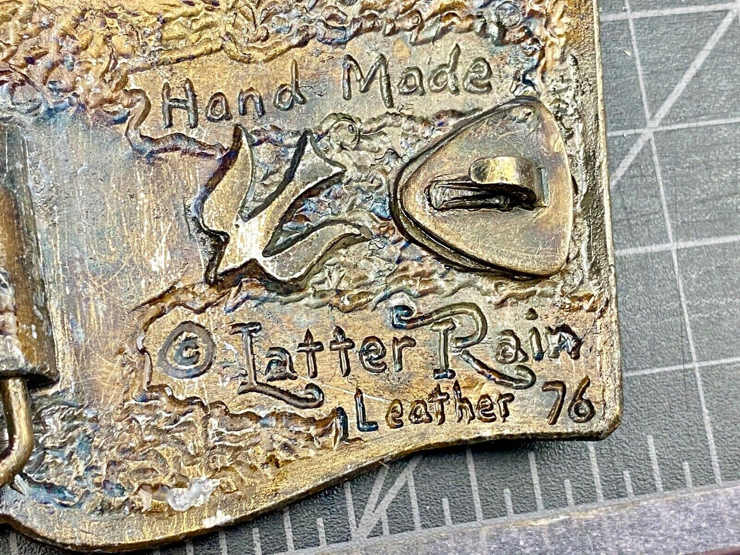 1976 - USA America 200th Anniversary Fife & Drum Corps Artisan Belt Buckle