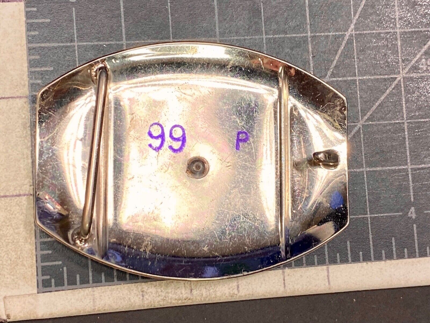 Vintage Cowboy Boots Centered On Western Oval Belt Buckle