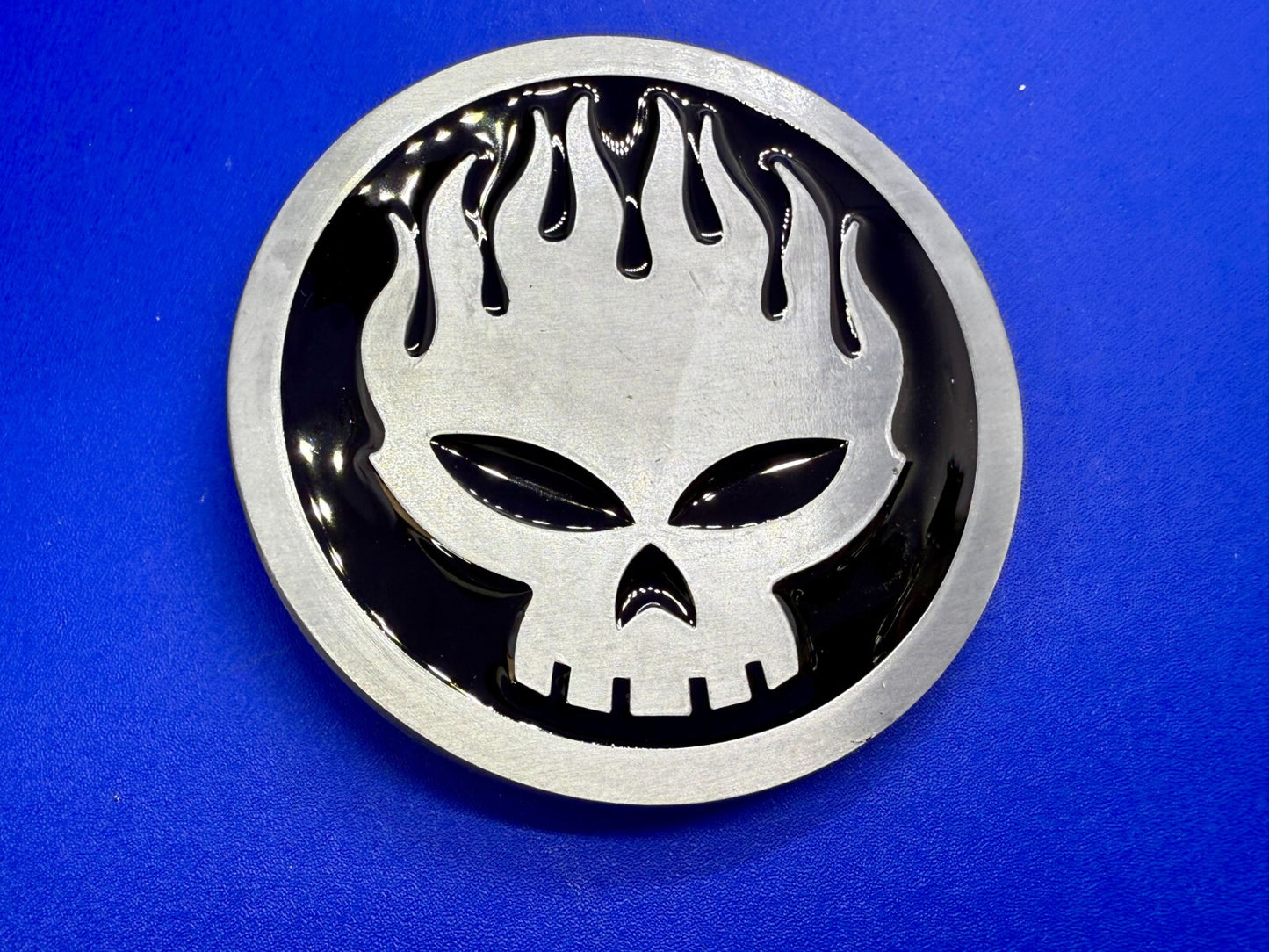 The Offspring Manic Subsidal Skull Album Tour Punk Rock Band Belt Buckle