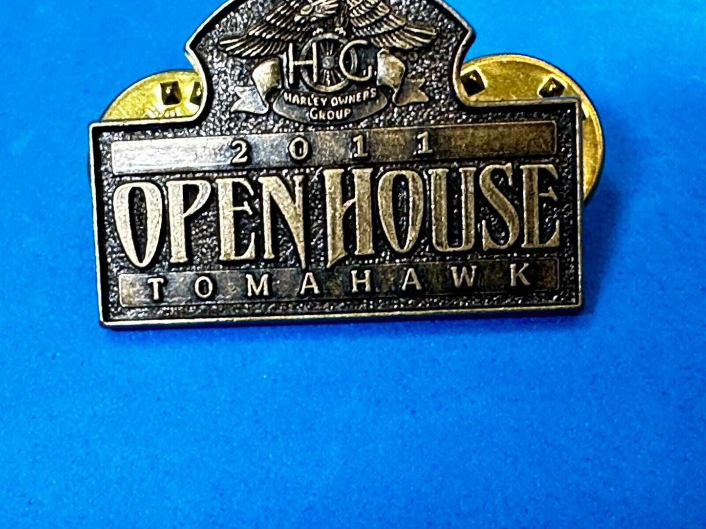 2011 Tomahawk NOS HOG Harley Davidson Owners Group Pin for Jacket or Vest