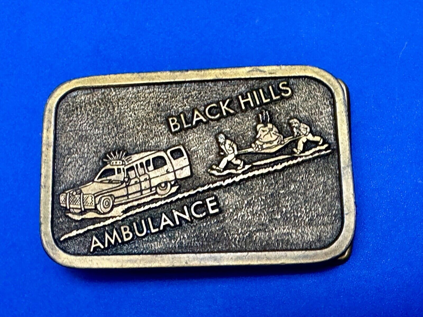 Black Hills Ambulance Belt Buckle Hit Line U.S.A. Paramedic EMT by Hit Line