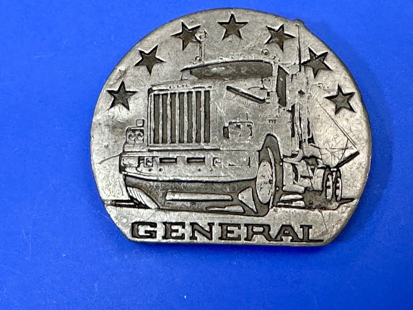 The General Semi Big Rig Truckers Drivers vintage Buck-L-Up 1976 belt buckle