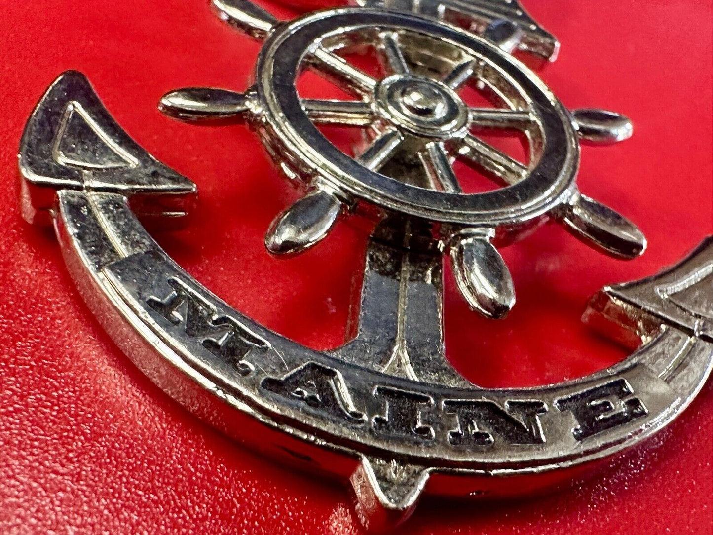 The great State of Maine Nautical Boat Anchor Wheel Keychain - Key Ring Chain