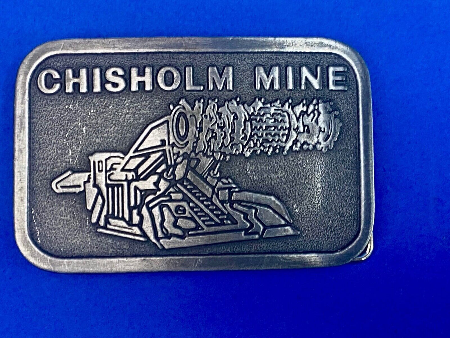 Vintage Belt Buckle Minnesota Chisholm, Mn Iron Mine - Museum Of Mining