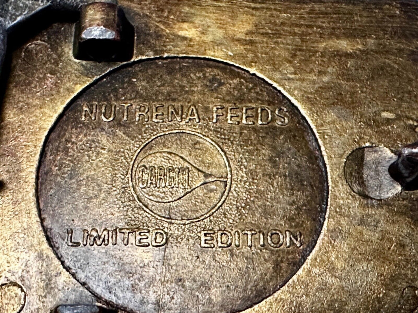 Cattle Country Cow Nutrena Feeds Limited Edition Farmers Promo Belt Buckle