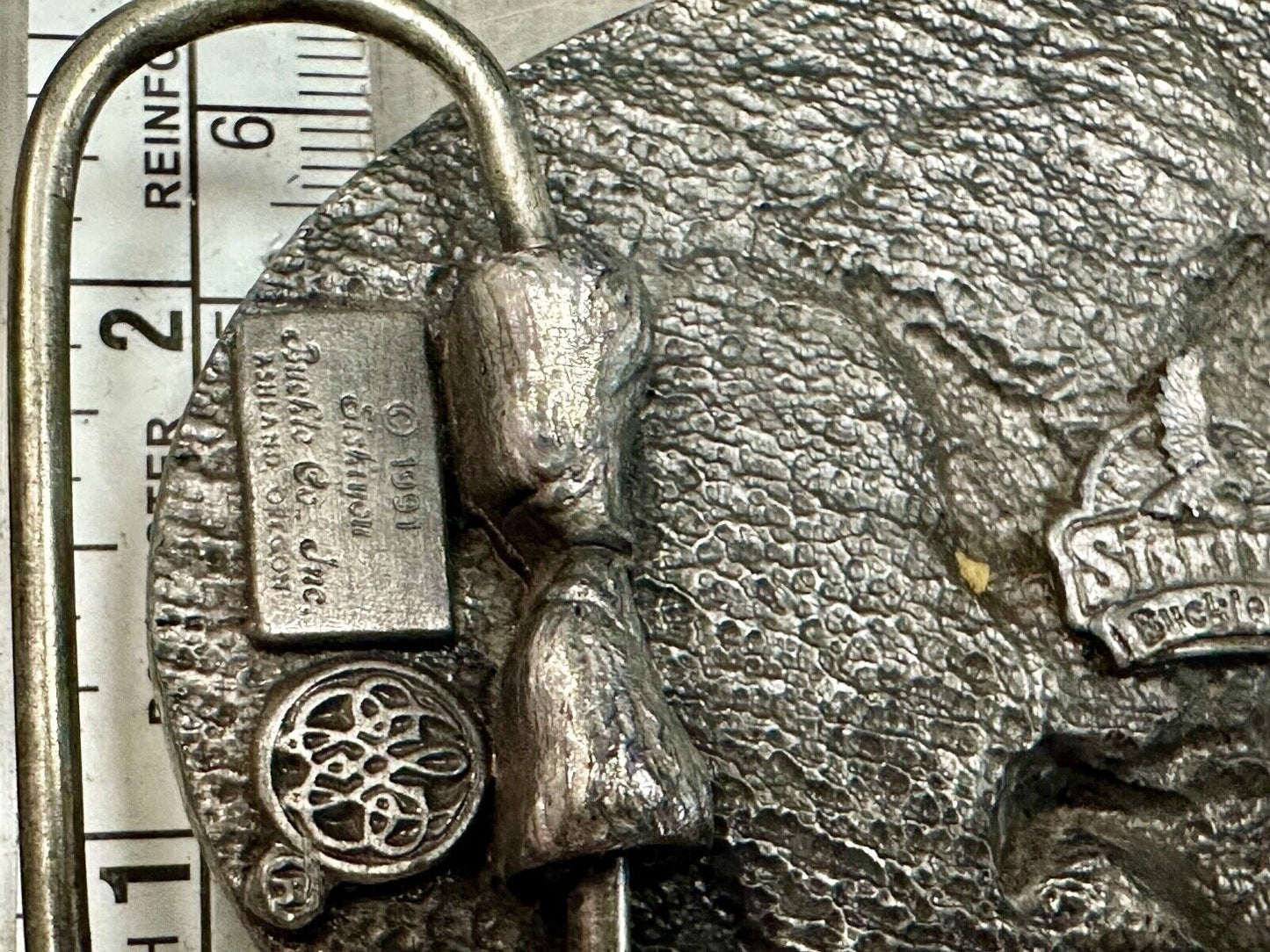 THE EAGLE - Attacking Hunting Diving Siskiyou Vintage Belt Buckle 1991 G-5