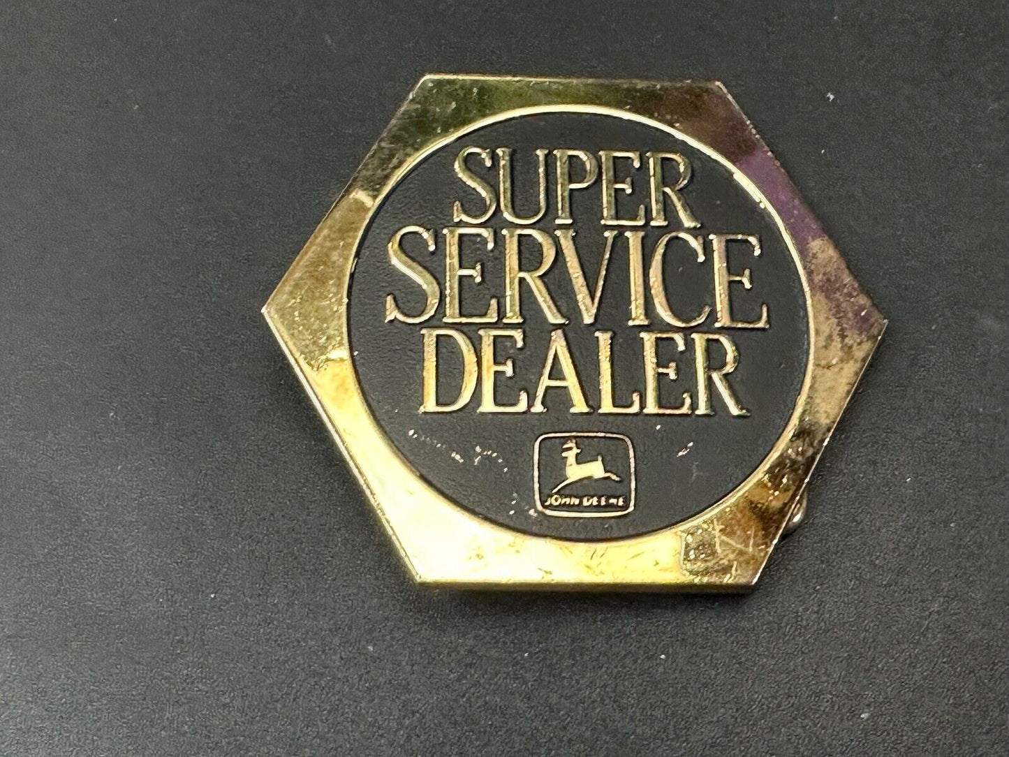 1988 John Deere & Co Tractor Super Service Dealer Vintage belt buckle