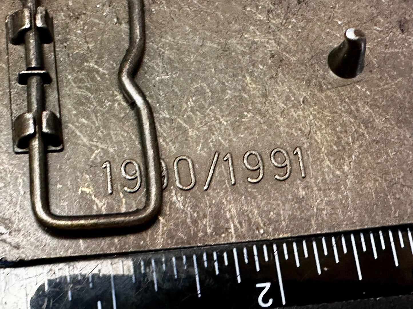 Baker Hughes Mining Tools Mine Drilling Bit Head Advertisement Belt Buckle -1991