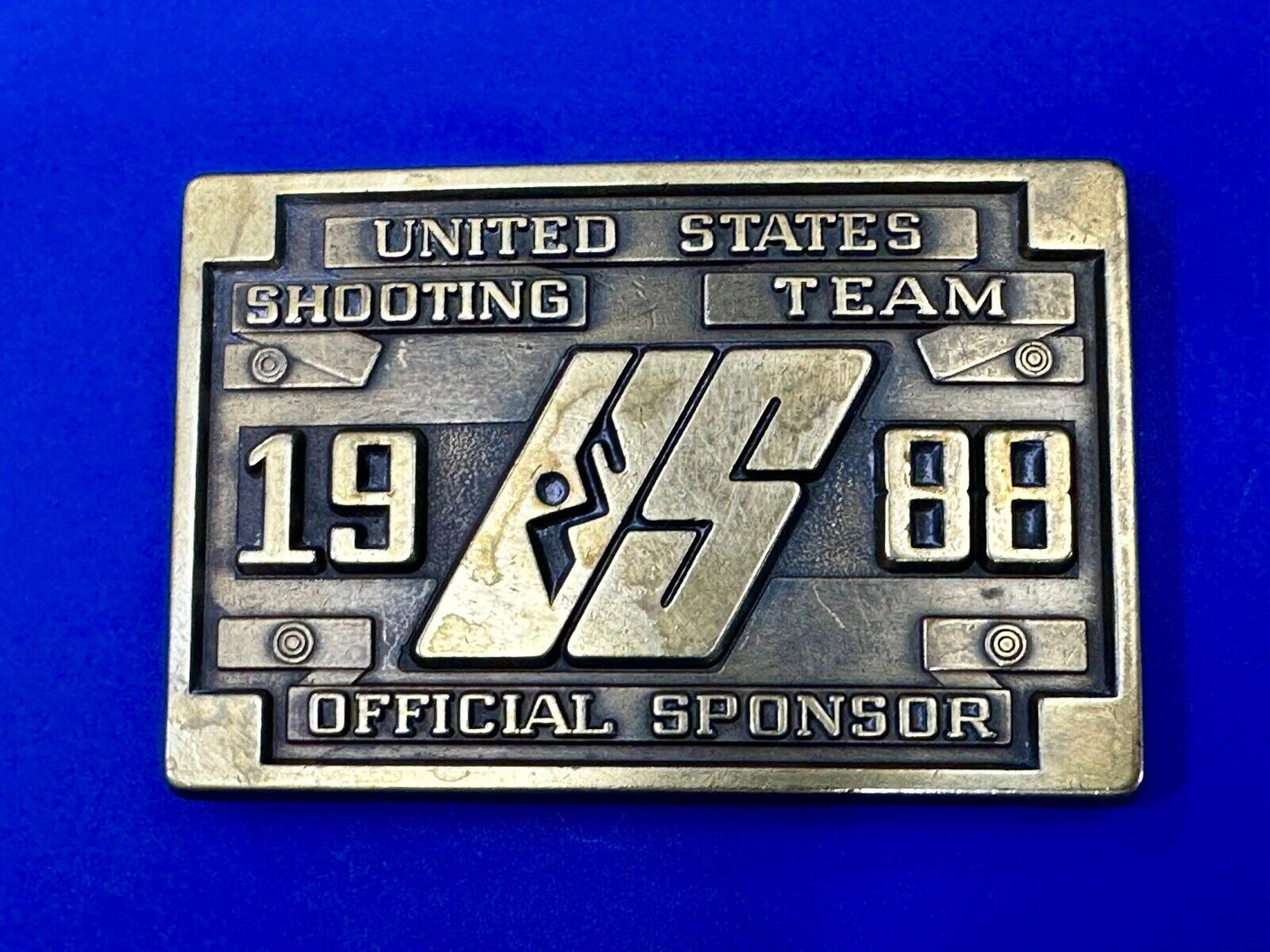 1988 US Olympics Shooting Team Vintage belt buckle