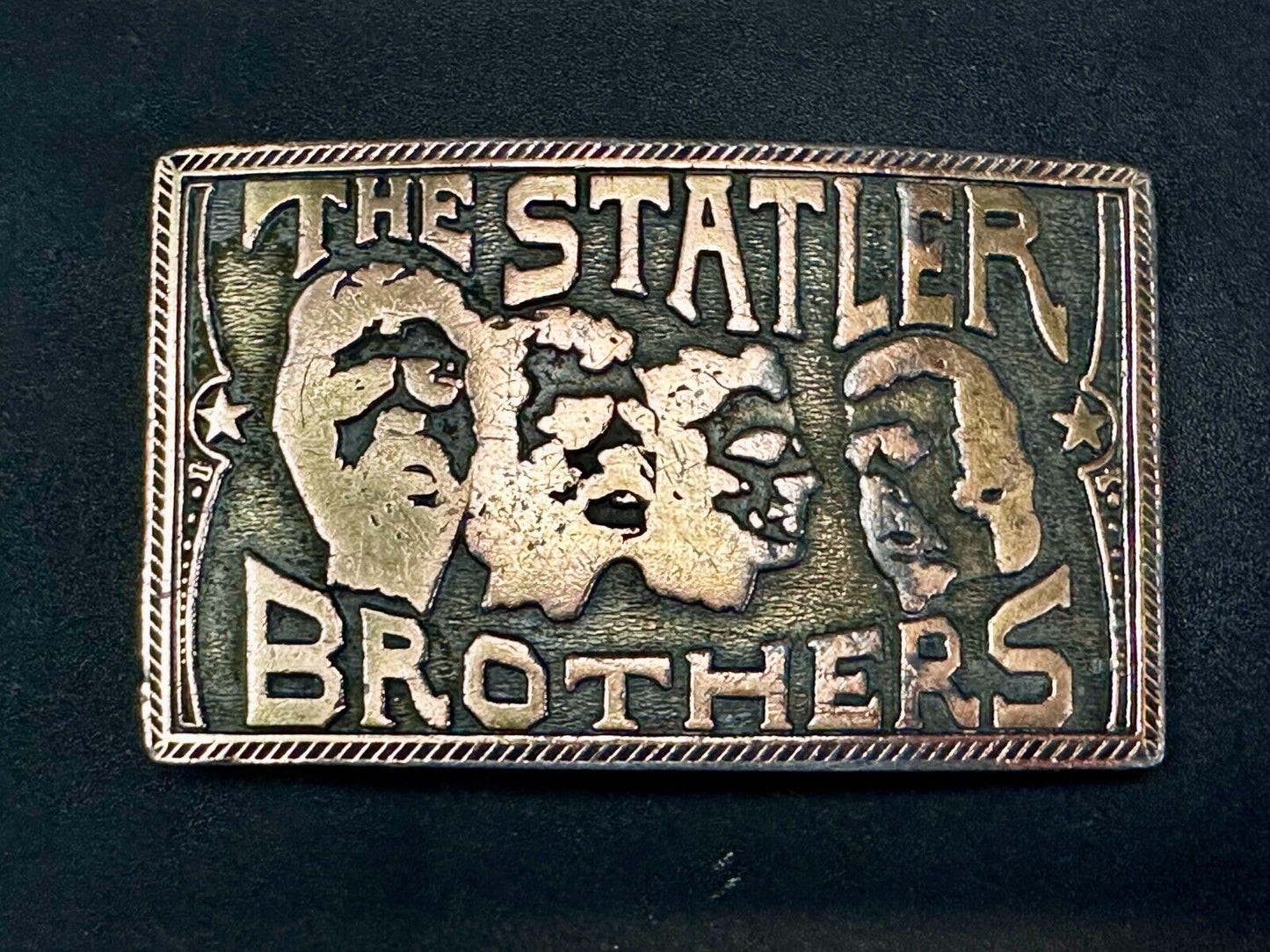 The Statler Brothers Music Band Group - Jim Watson Vintage 1974 Belt Buckle