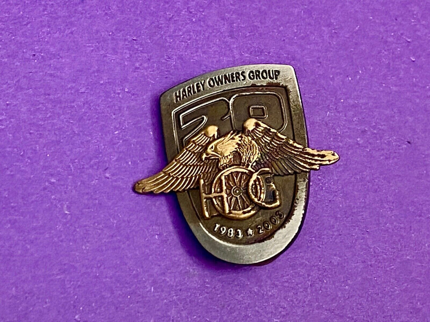 2003 Harley Davidson Hog Harley Owners Group Motorcycles Jacket Hat Rocker Pin