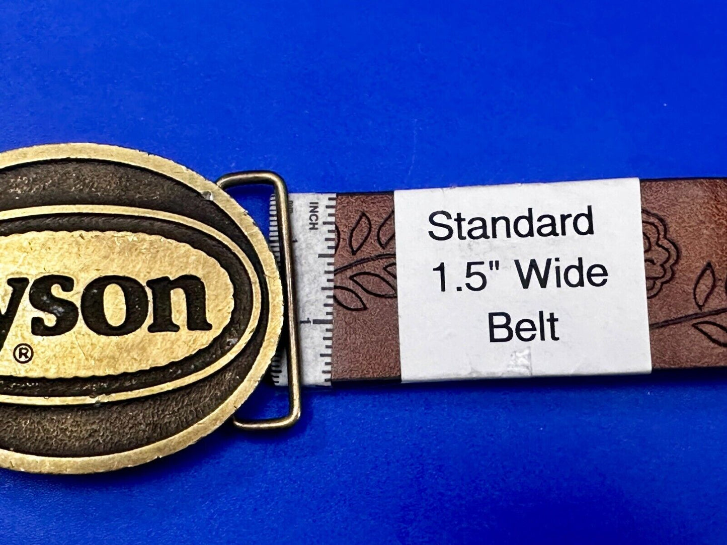 Tyson Food Brands Advertisement Vintage Belt Buckle CD Hit Made in Usa