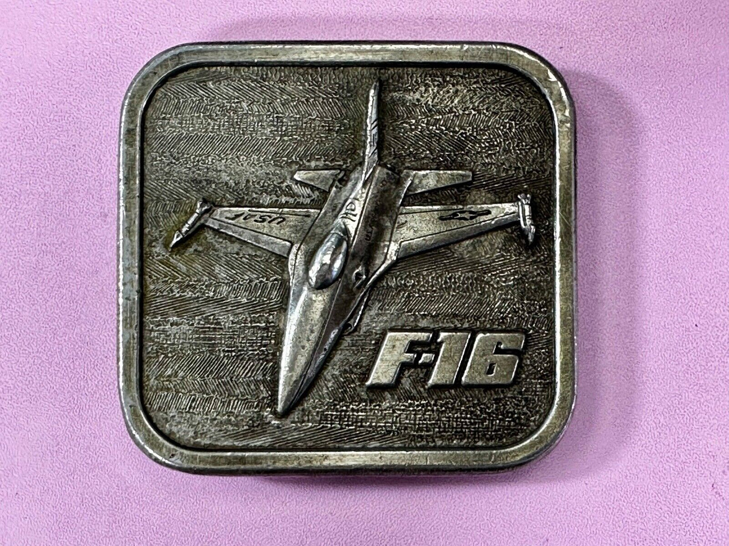 USAF F-16 Fighter Jet Air Force VTG 1977 Belt Buckle by The Buckle Connection