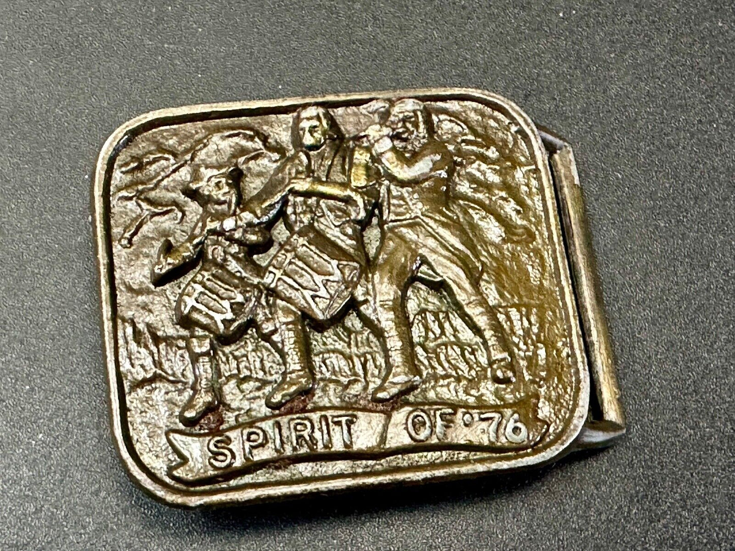 The Spirit of 76 - Patriotic American Bicentennial Marching Band belt buckle
