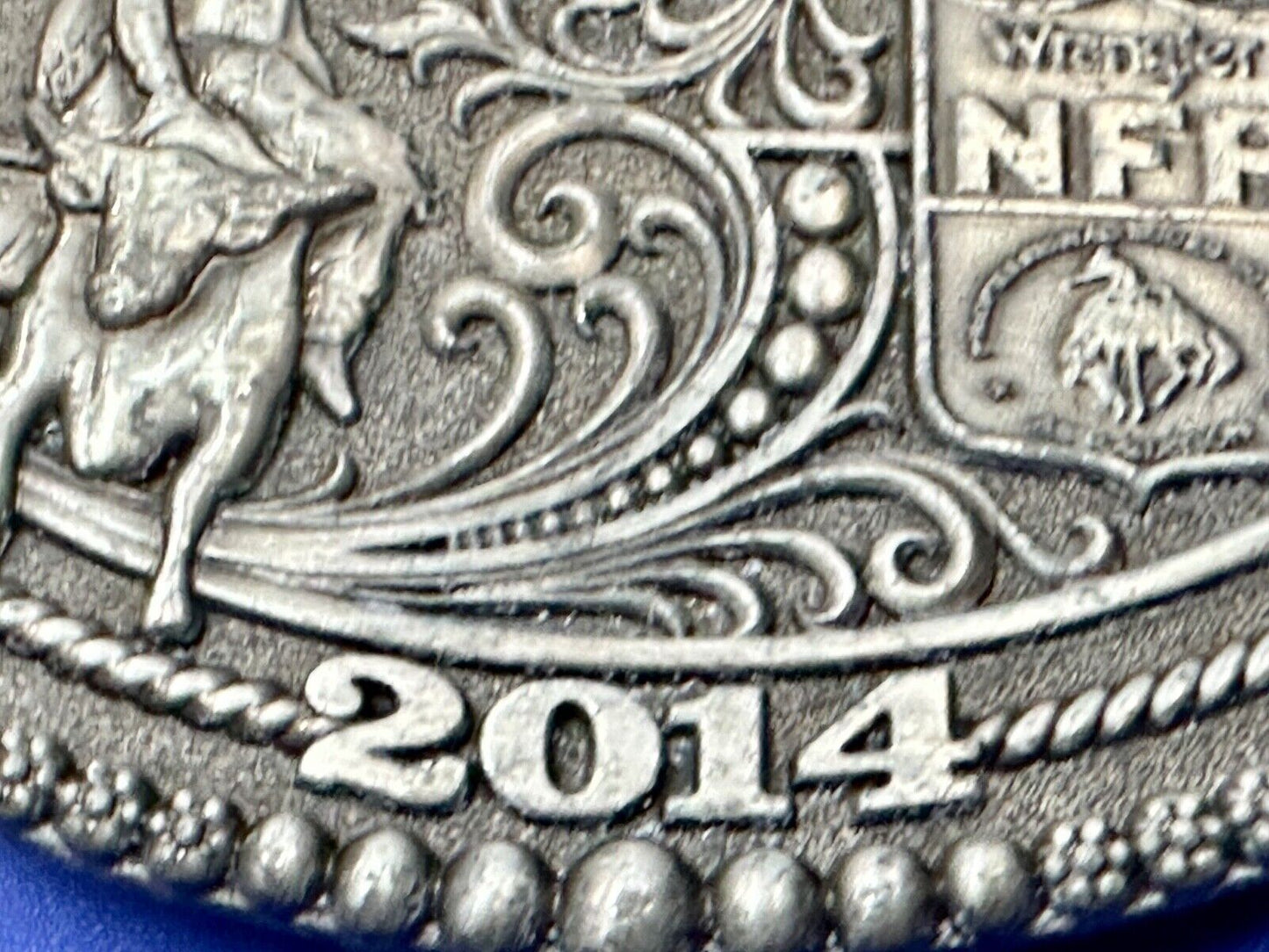 2014 Hesston National Finals Rodeo NFR Collector Montana Silversmiths Buckle