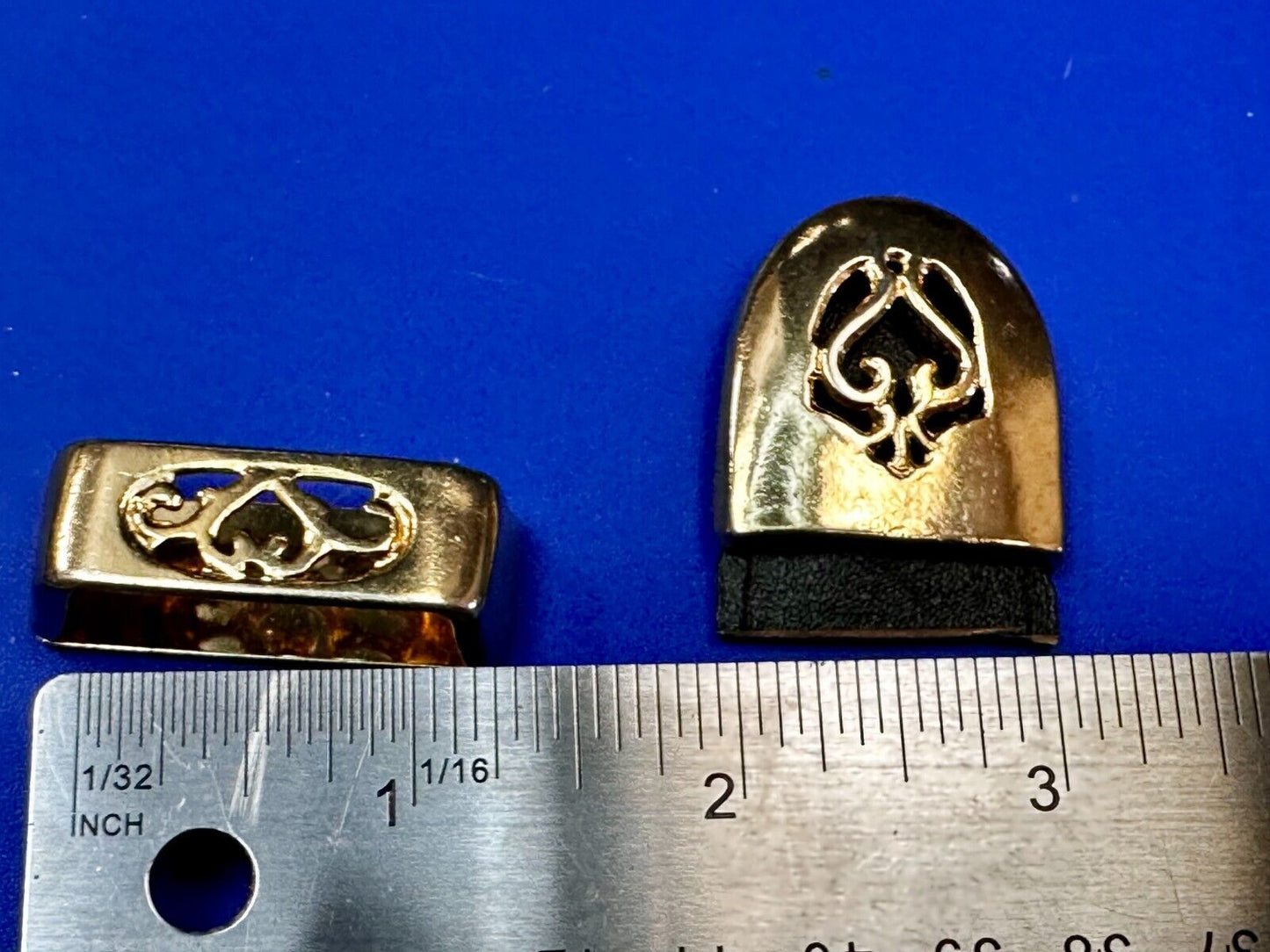 Three Piece Vintage Ranger Belt Buckle Set - Keeper & Tip Included