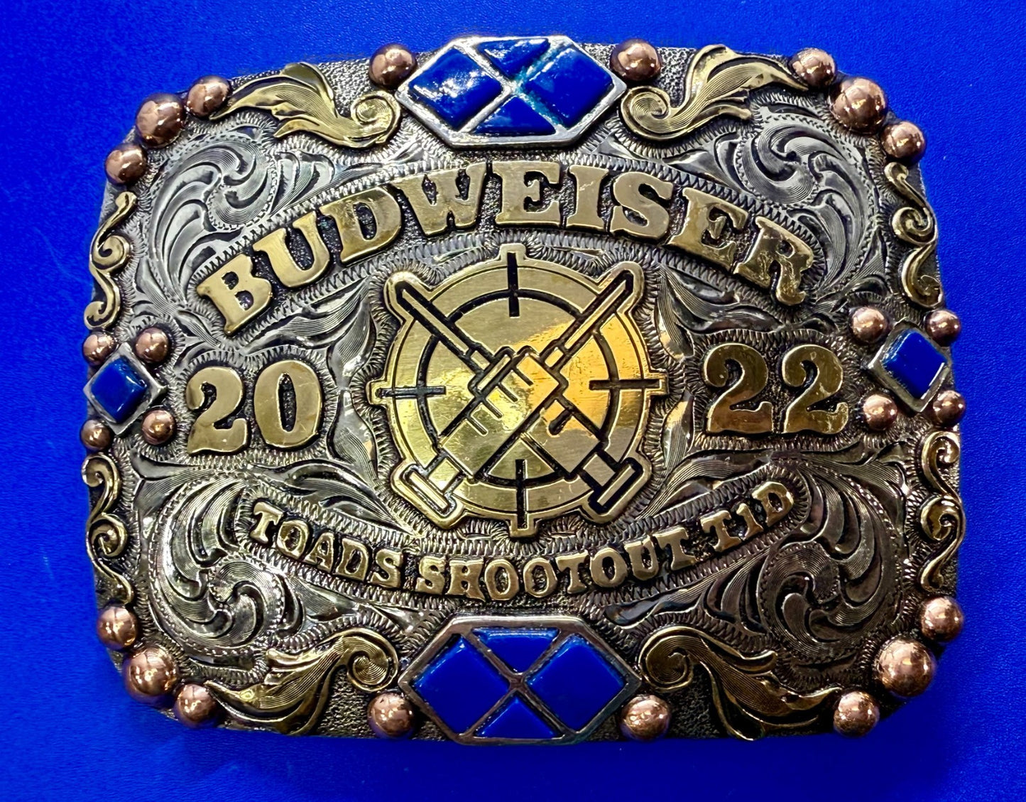 2022 Budweiser Toads Shootout TID 2ND to None NASCAR Trophy Belt Buckle