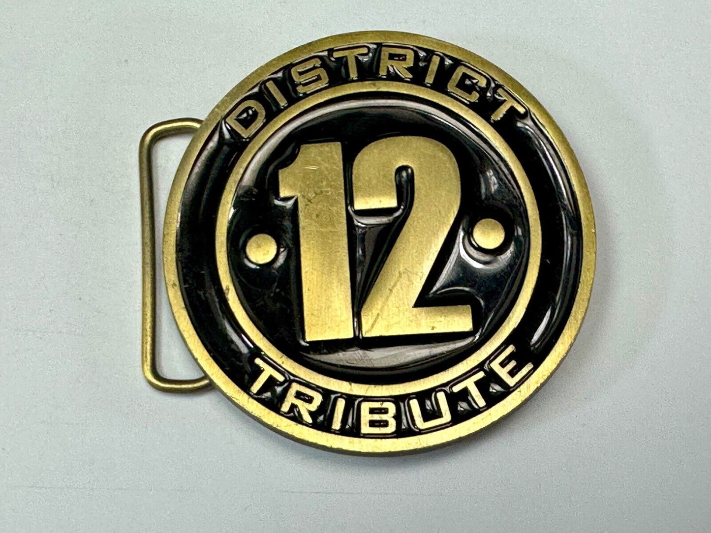 The Hunger Games, District 12 Tribute - Movie Book Emblem belt buckle