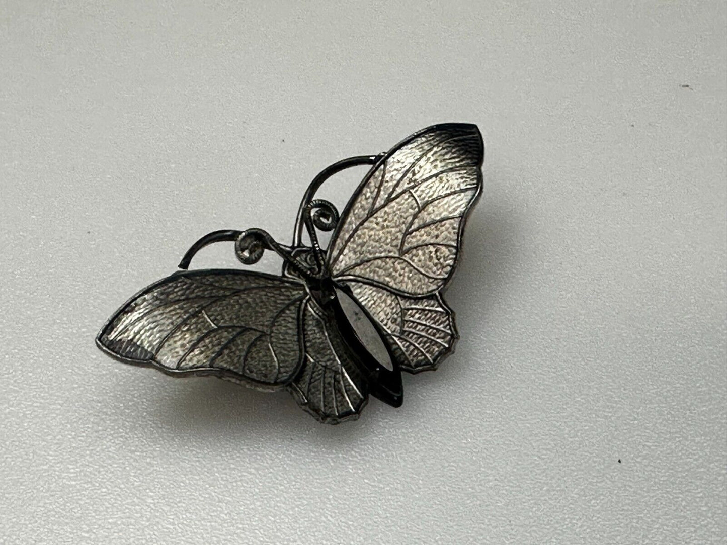 Beautiful Butterfly Cutout Silver Tone Brooch Pin Original by Robert