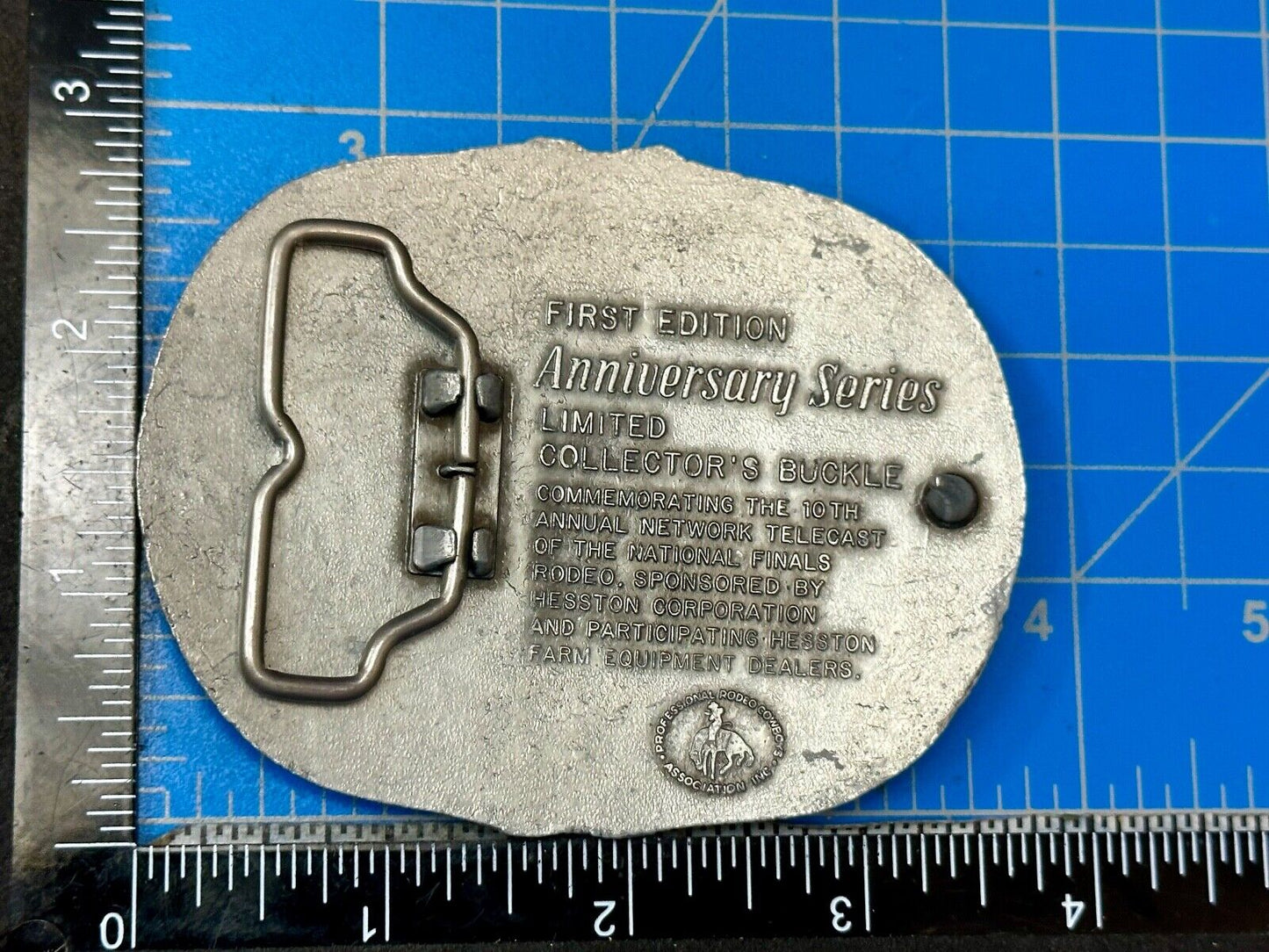 1993 Hesston National Finals Rodeo NFR 25th year celebration Belt Buckle