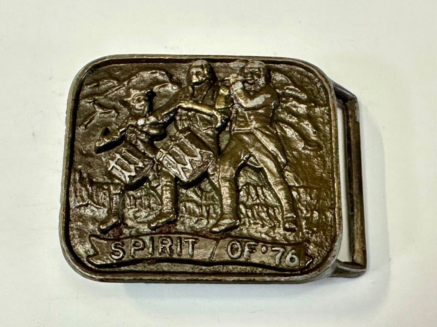 The Spirit of 76 - Patriotic American Bicentennial Marching Band belt buckle