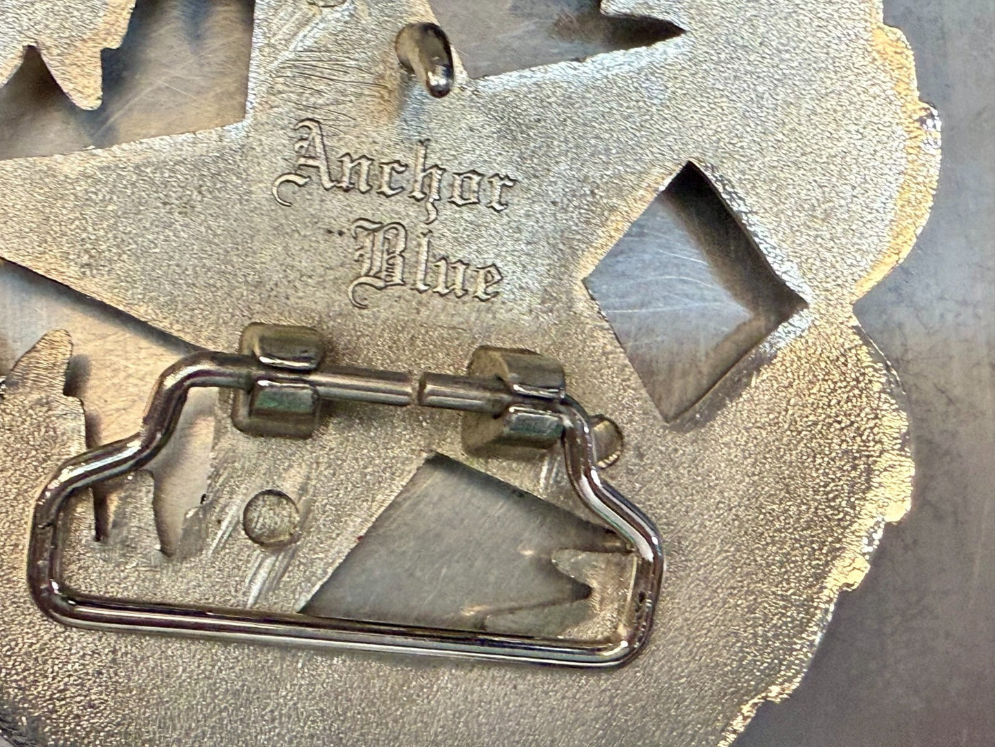 The Original Not the Imitator Star & Laurel Wreath Anchor Blue Belt Buckle