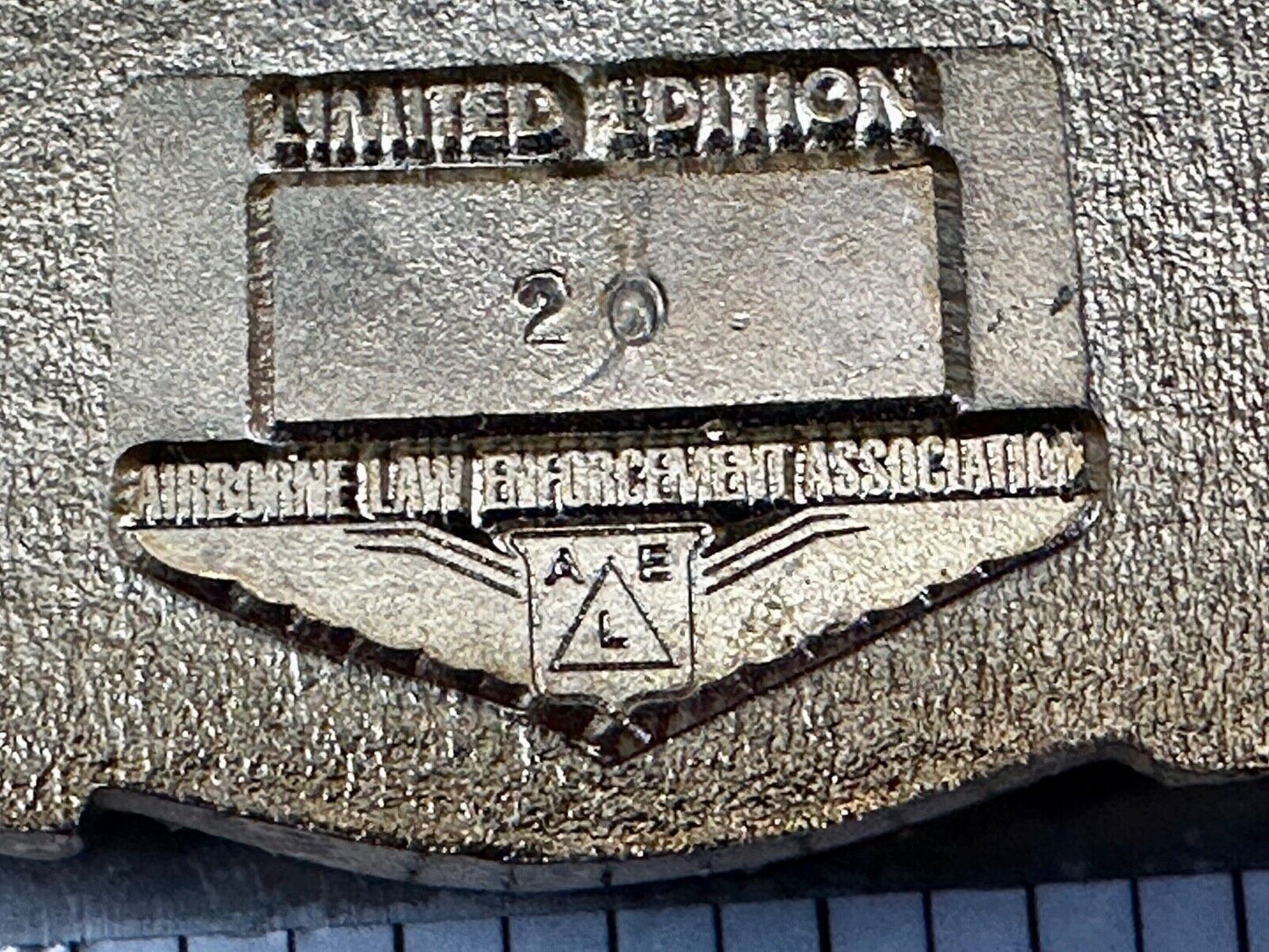 Airborne Law Enforcement Plane Police Pilot Fixed Wing Lg Belt Buckle #20 ALE