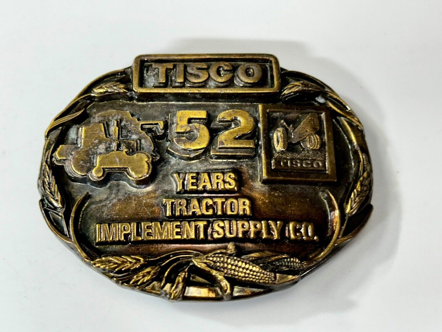 Tisco 52 Years Tractor Implements Supply Commemorative Belt Buckle by Siskiyou