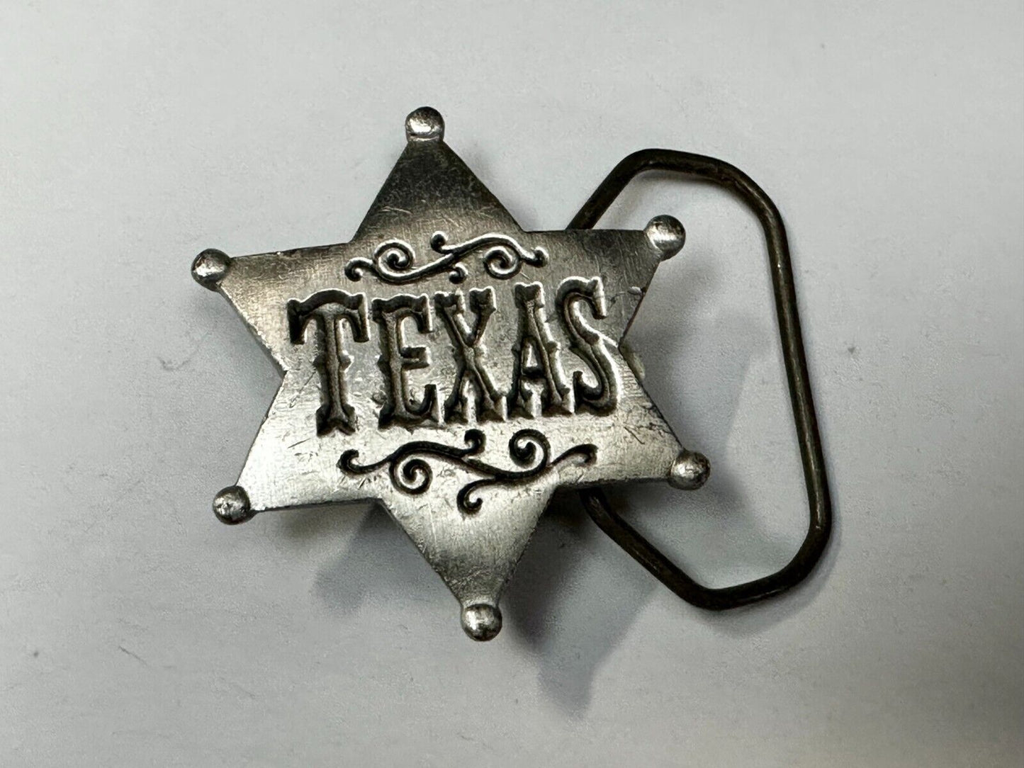 Texas Ranger Star Badge Shaped Vintage 1981 - The Great American Belt Buckle Co