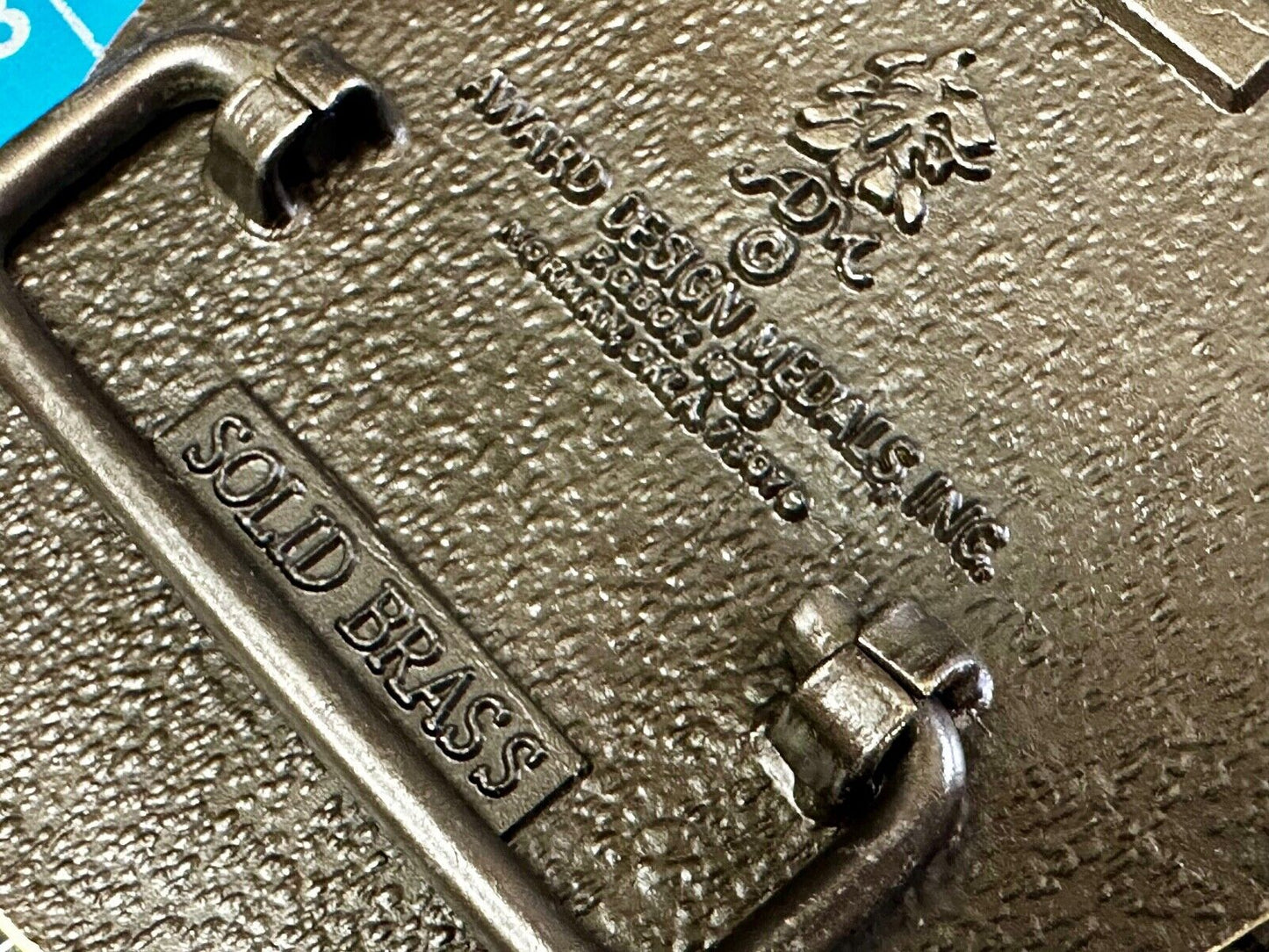 The Great State of North Dakota Vintage Award Design Medals 1st Edn Belt Buckle