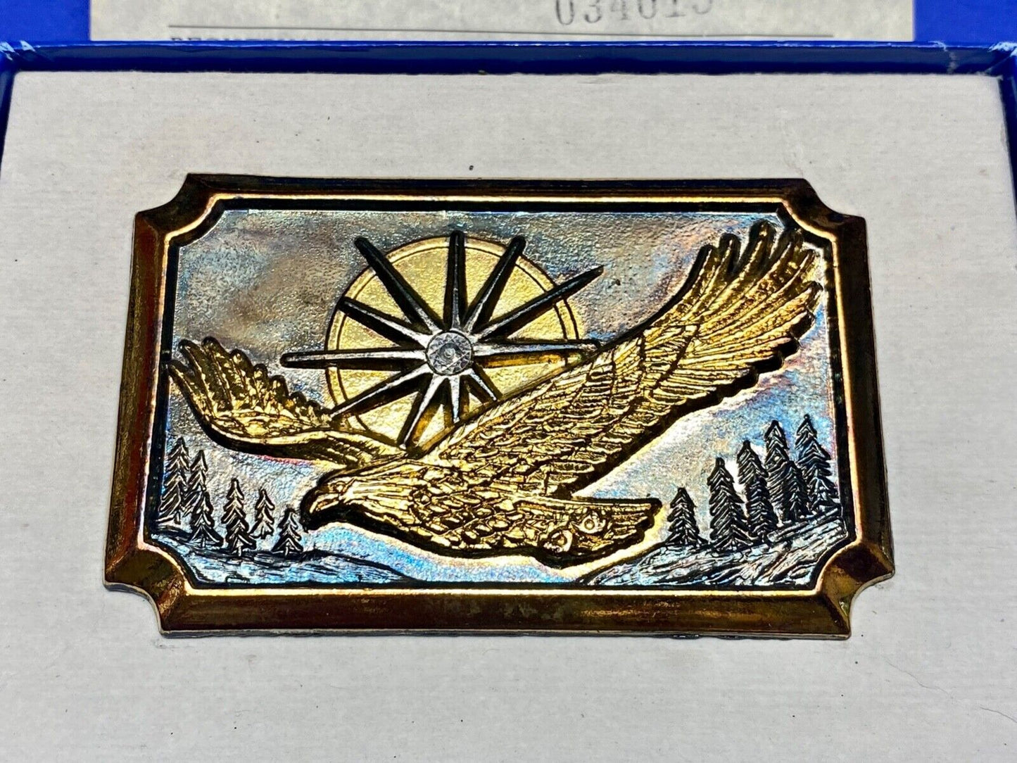 200 year celebration of American Eagle commemorative Vintage belt buckle