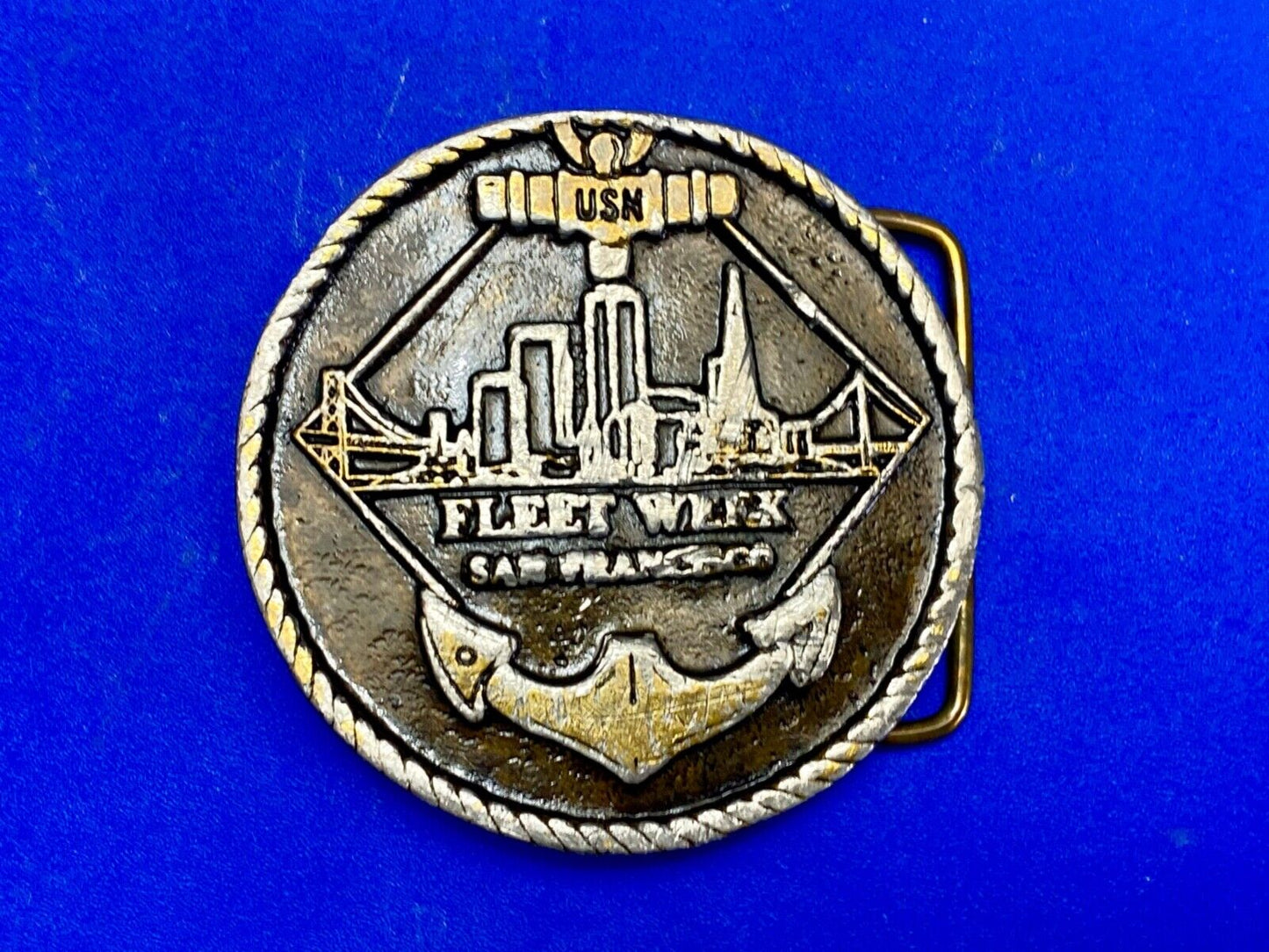 USM Annual Fleet Week, San Fransisco Limited Eden round belt buckle No 33