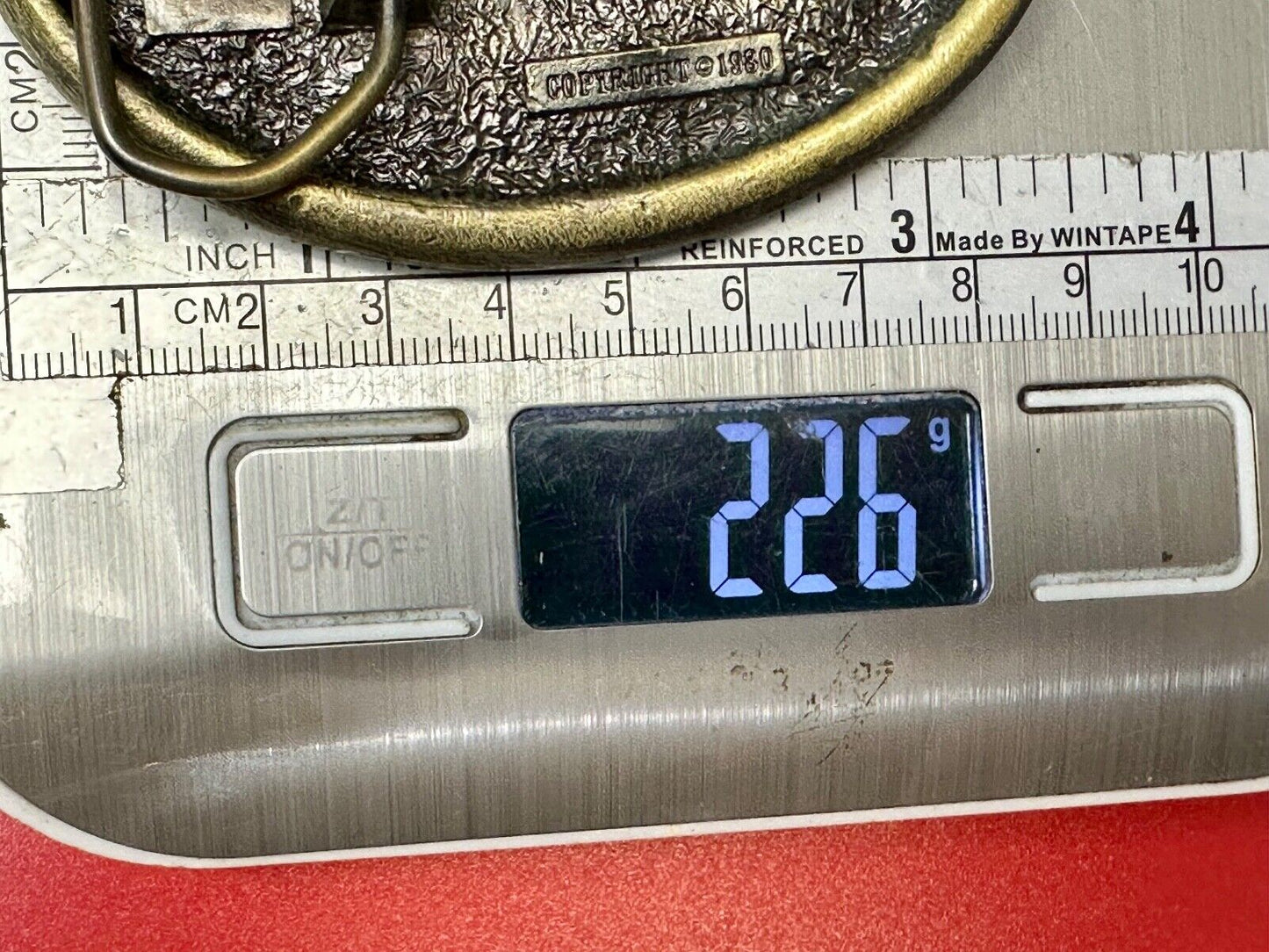 Arizona State Commemorative Desert Scene 1980 The Great American Belt Buckle Co