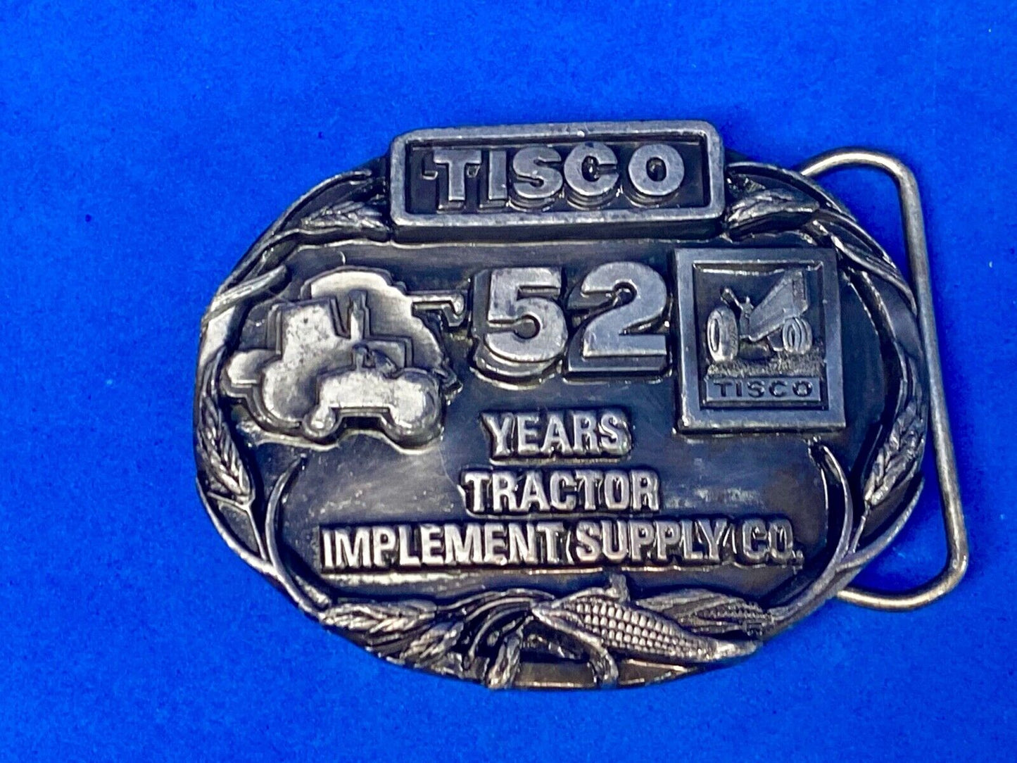 1987 Tisco Tractor Implement Supply Agriculture Farm Farming 52 Year Belt Buckle