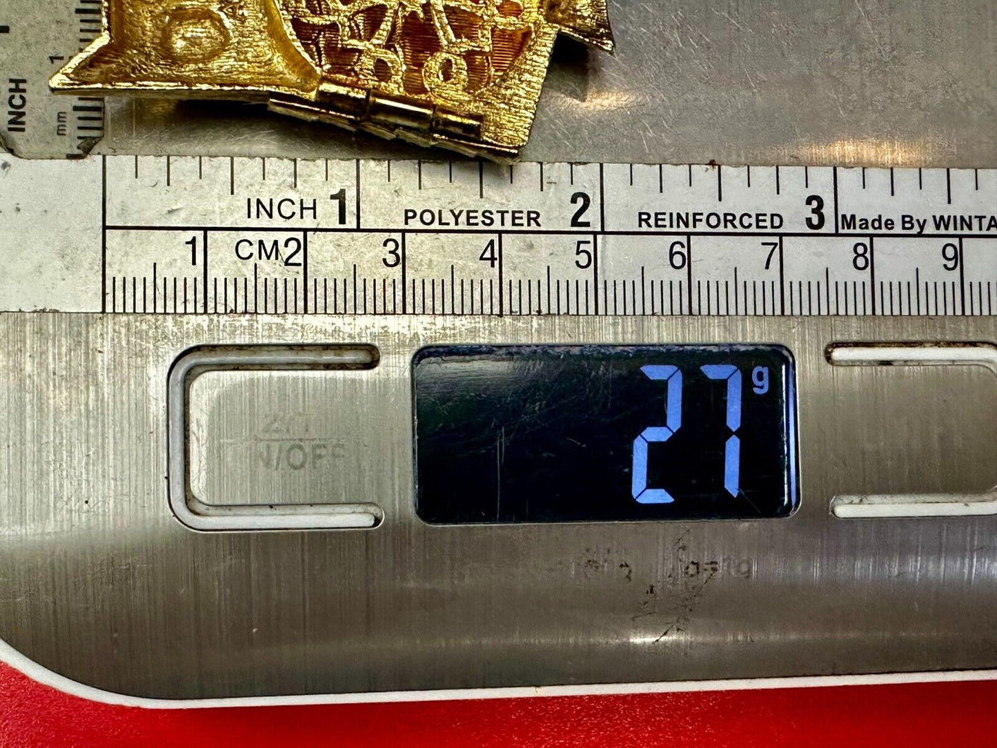 Beautiful Owl Perfume Glace Gold Tone Brooch Pin Signed by Avon