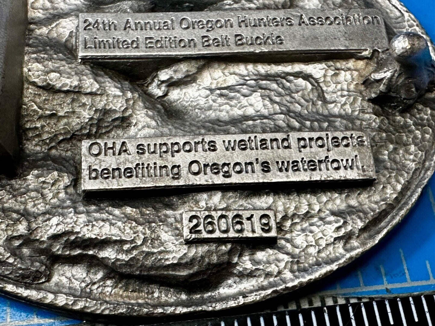 24th Annual Oregon Hunters Association Commemorative Limited Edition Belt Buckle
