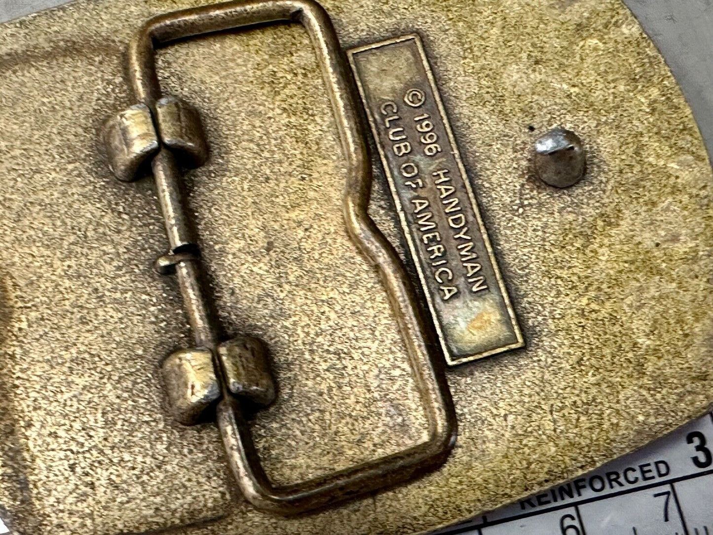 Vintage Handyman Club Of America Life Member Belt Buckle 1996