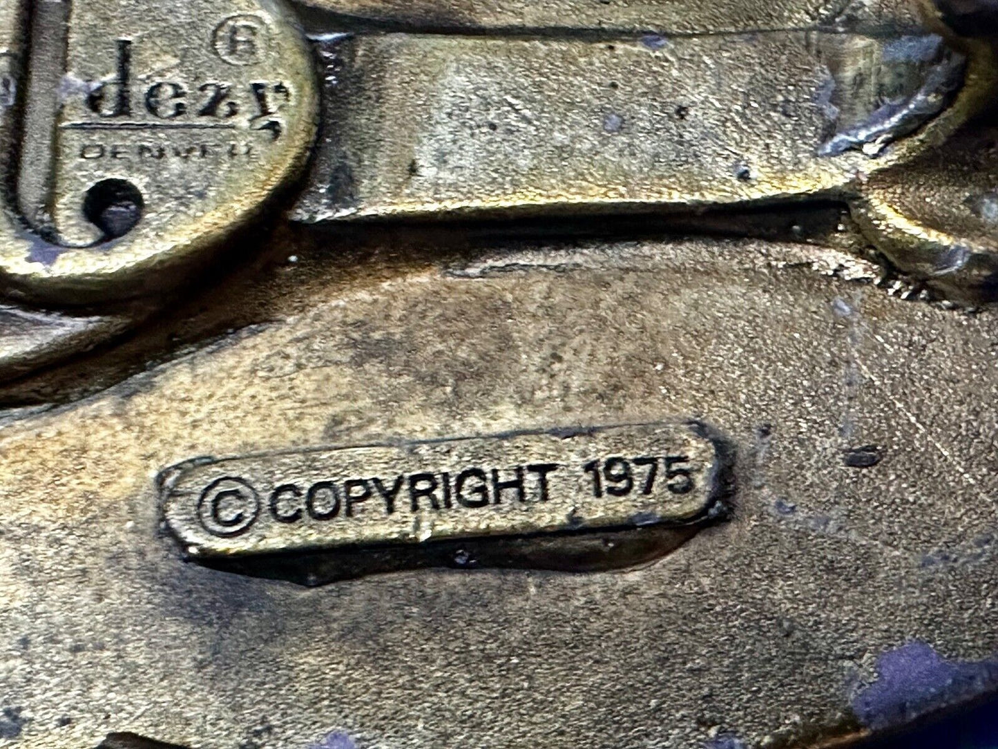 Vintage Big Sky Country Montana Belt Buckle Capitol! Vintage Adezy Denver