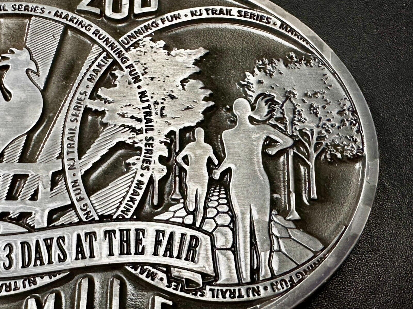 200 Mile at the Fair Fun Run New Jersey NJ Commemorative Dynabuckle Belt Buckle