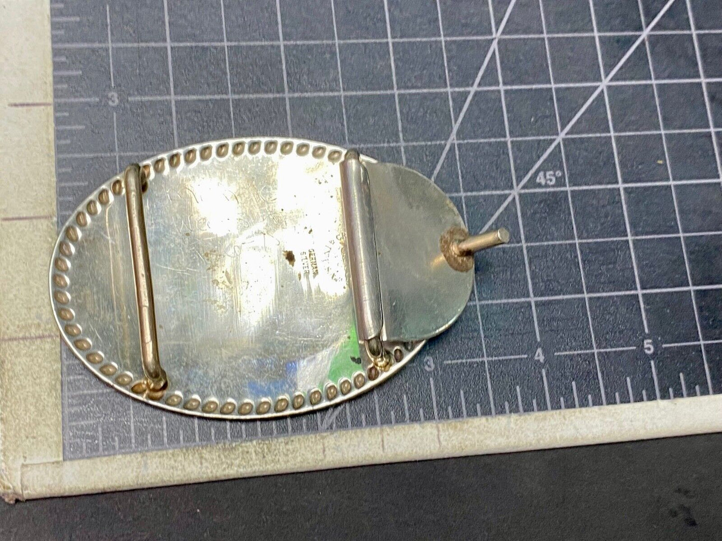 Bhw Jr. Rodeo 1996 Trophy Style German Silver Western Belt Buckle By Wage’s