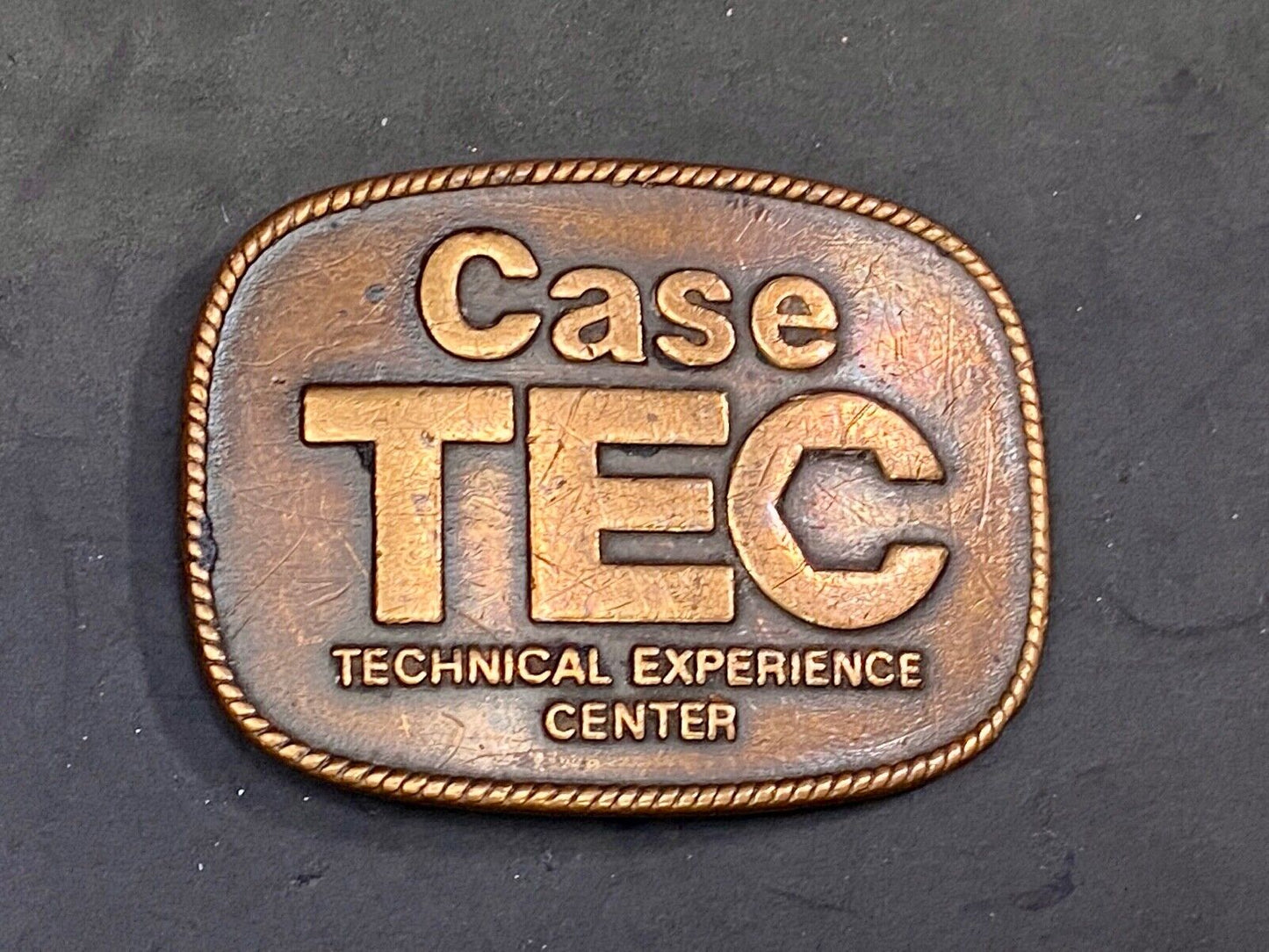 Vintage Case Tractors Tec Technical Experience Center Belt Buckle