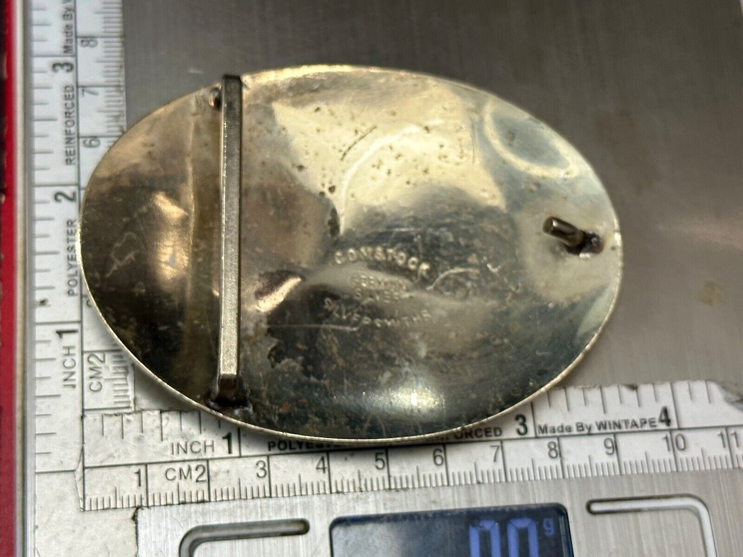 Beautiful Horse Head Vintage Comstock German Silversmiths Belt Buckle