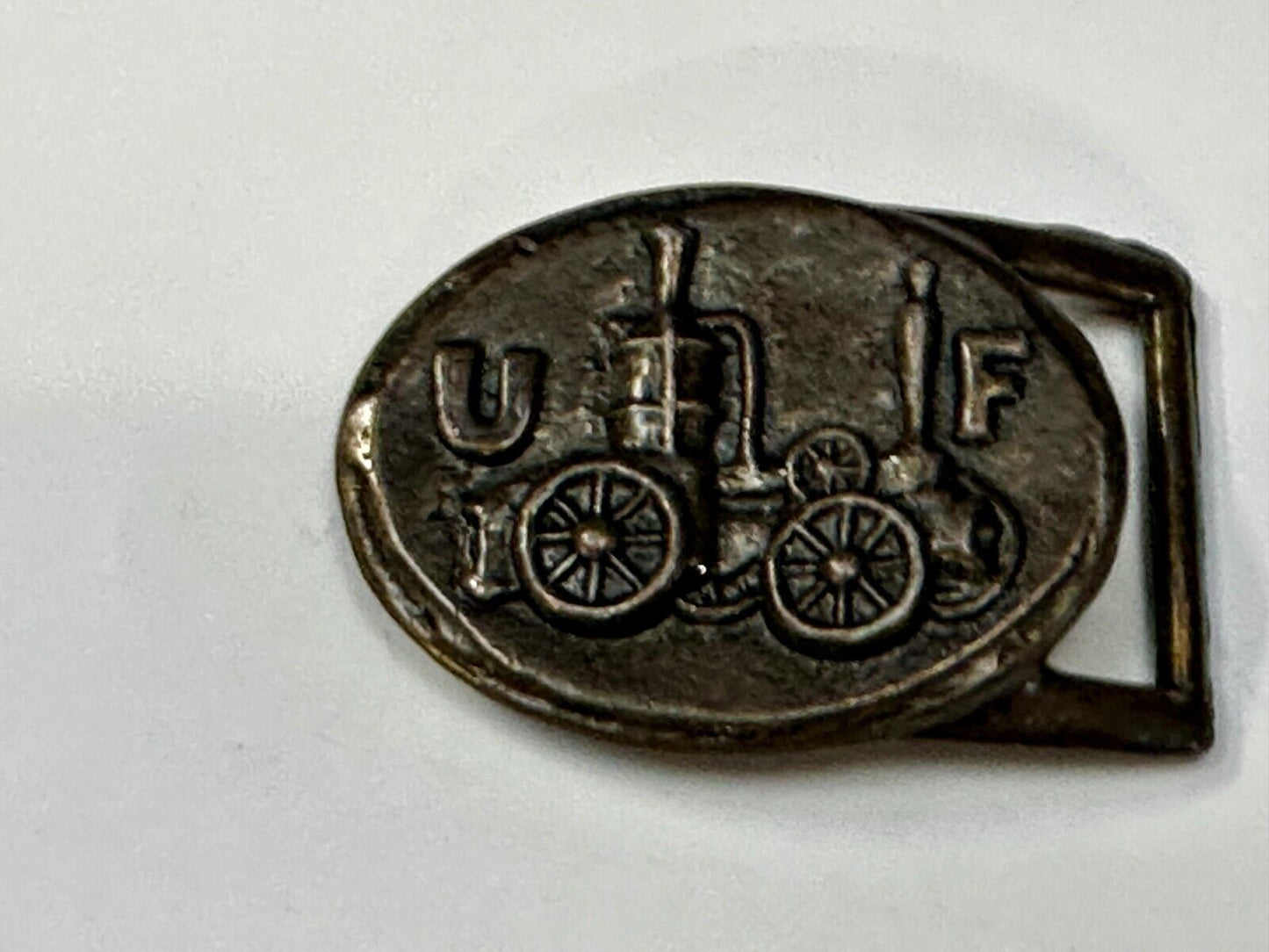 United Firemen UF Insurance Company of Philadelphia Fire Truck Belt Buckle