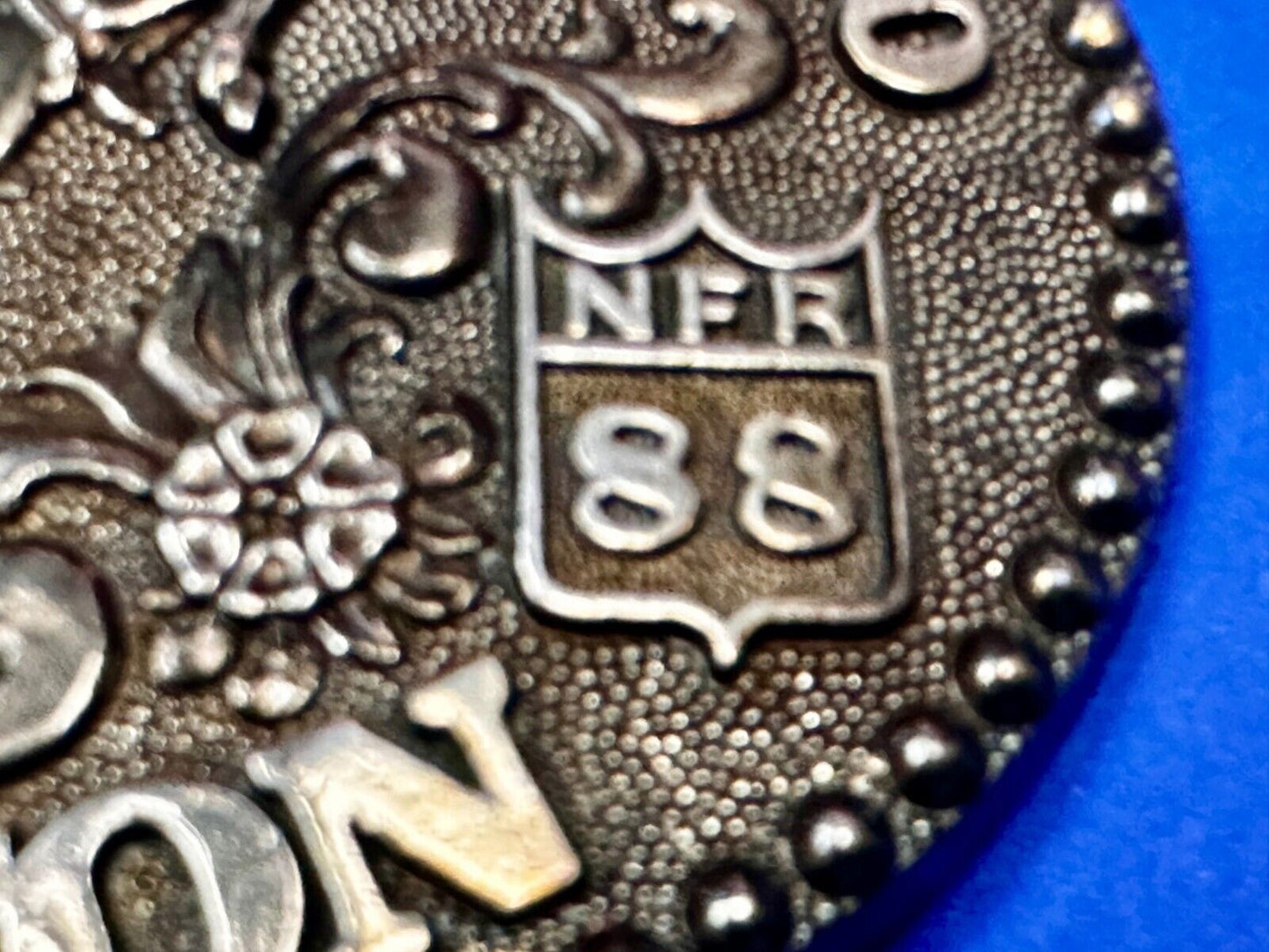 1988 ADM Hesston NFR National Finals Rodeo Cowboys Western Belt Buckle