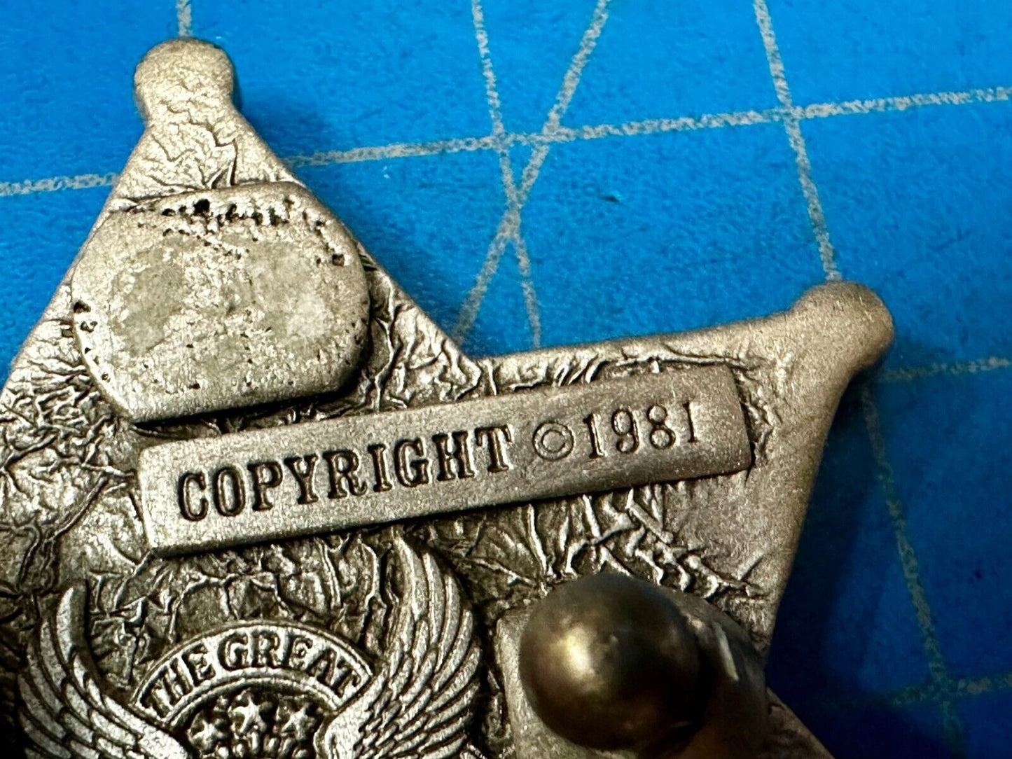 Texas Ranger Star Badge Shaped Vintage 1981 - The Great American Belt Buckle Co