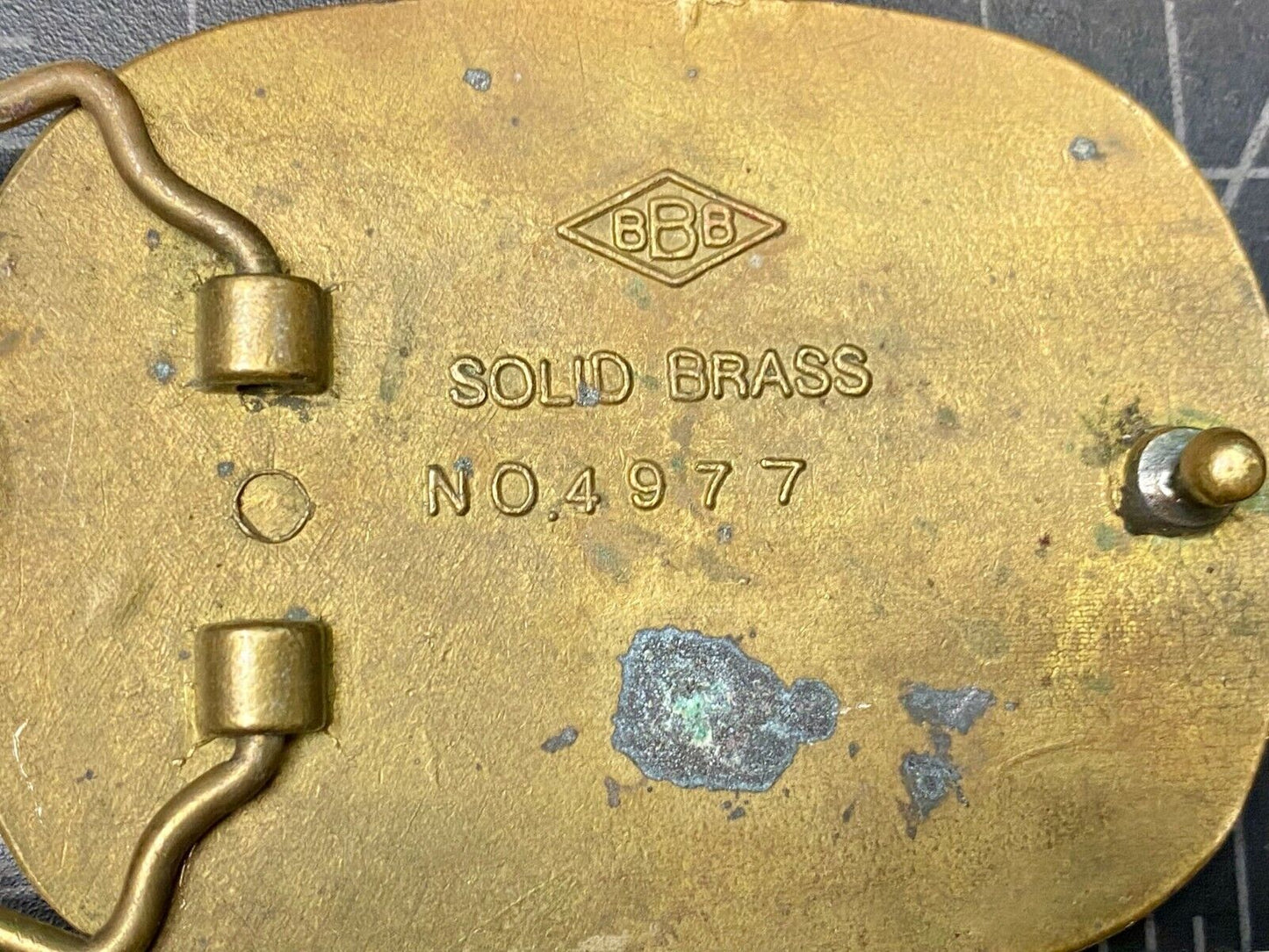 1982 Sufnet - American Bald Eagle Solid Brass Belt Buckle By Baron Brass Works