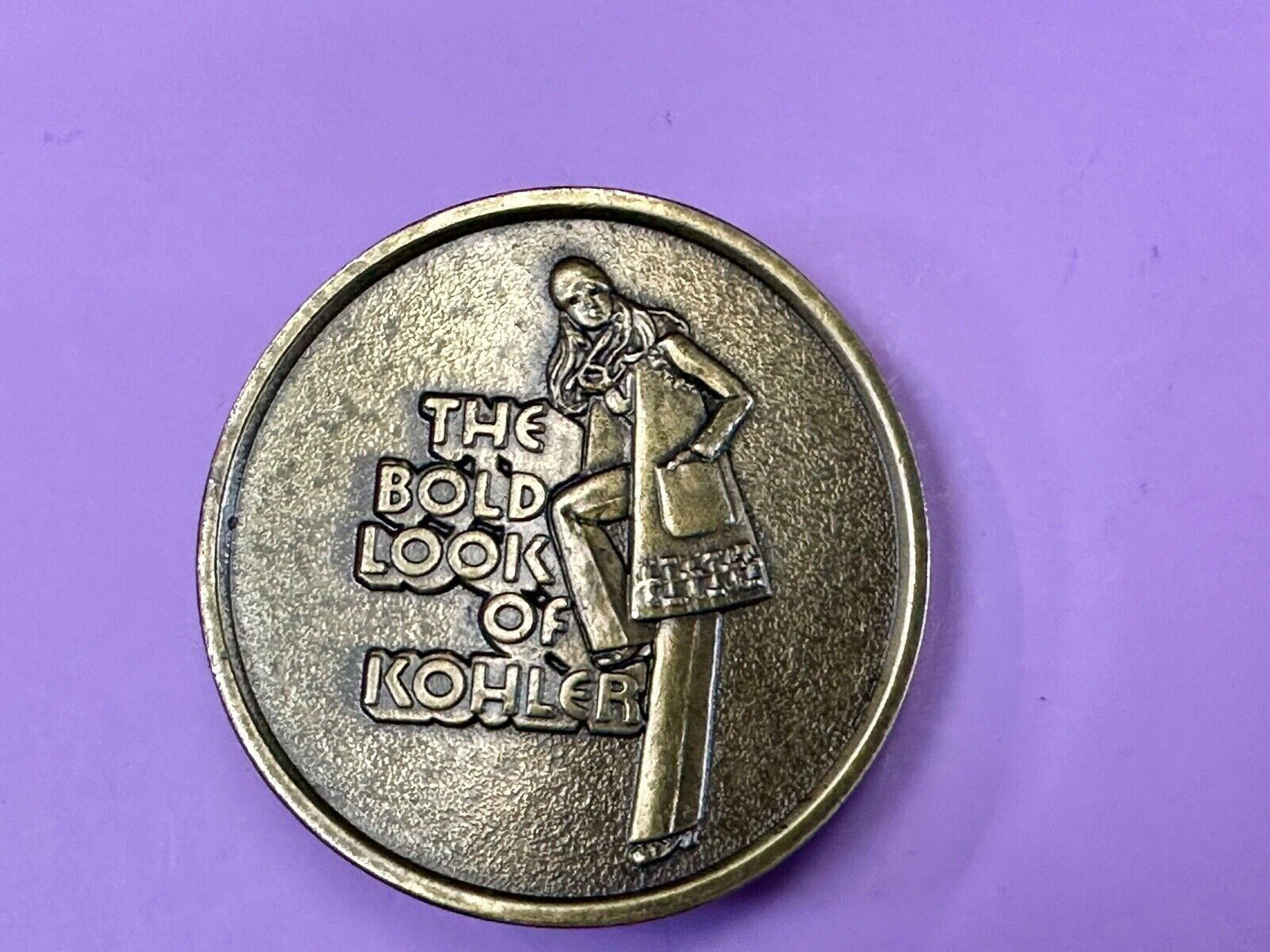 The Bold Look of Kohler - Vintage 1977 Lewis round Limited Edition belt buckle