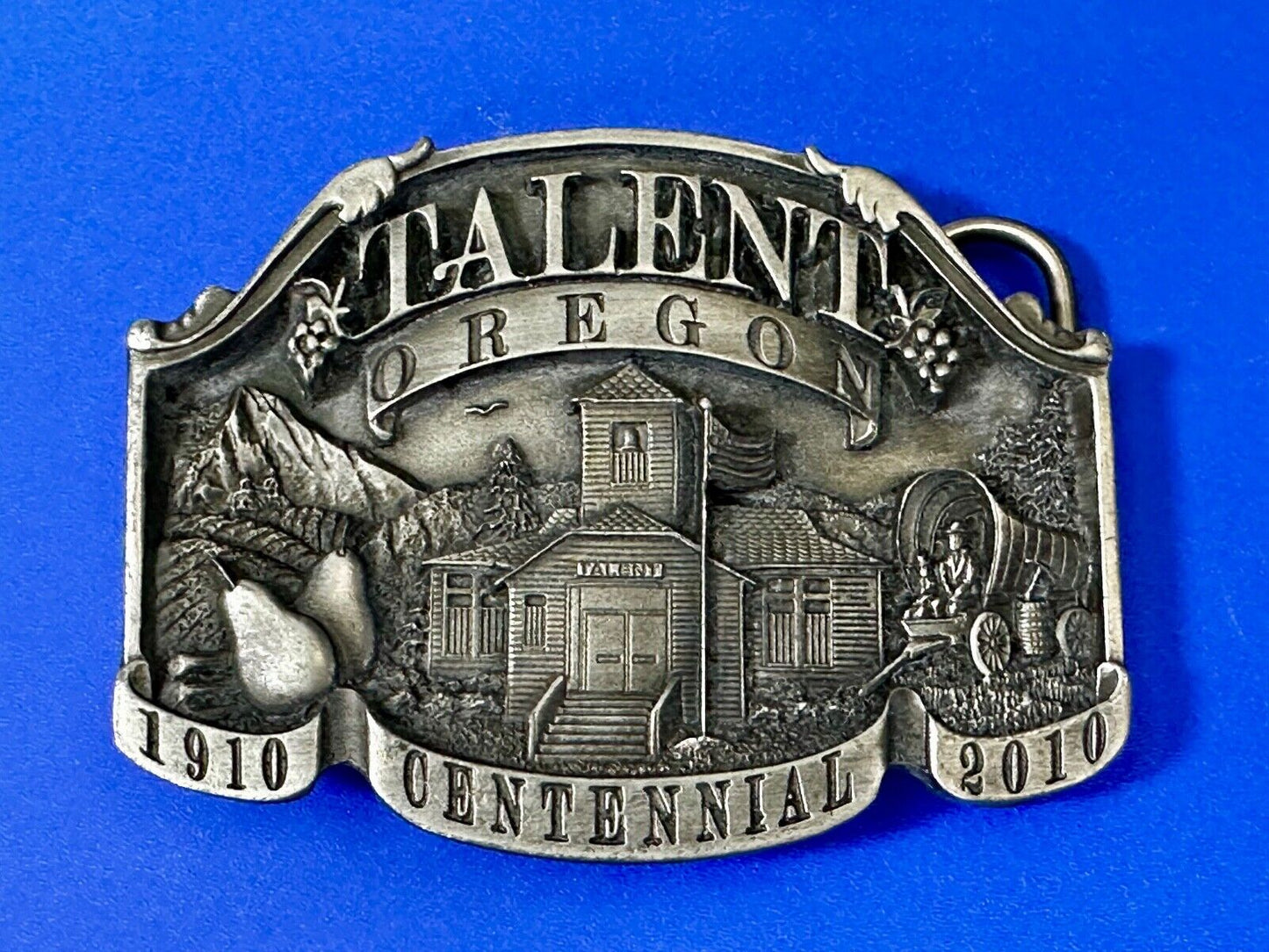 Talent Oregon Centennial Celebration 1910-2010 Belt Buckle