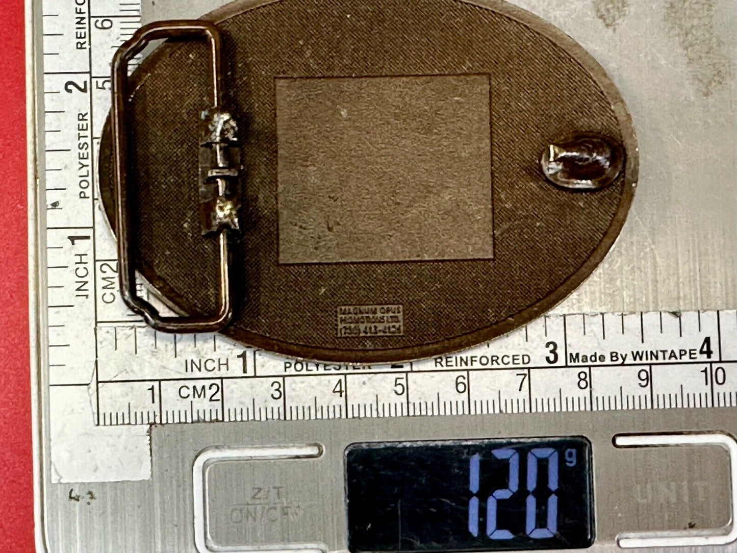 Vintage Capitol City Savings Bank Promo Advertising belt buckle by Magnum Opus