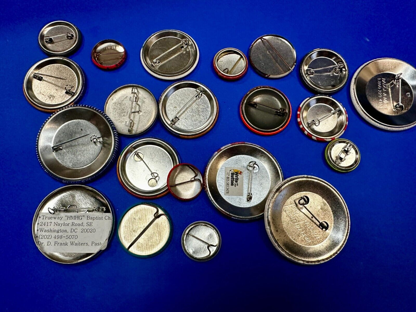 20 Religious Button Pins Pinbacks Mixed Lot Grab Bag Resale Gifts!